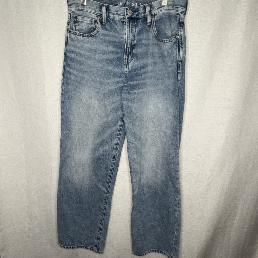 Gap Teen Girls 90s Loose Fit Jeans 20 Light Wash Blue Denim Baggy